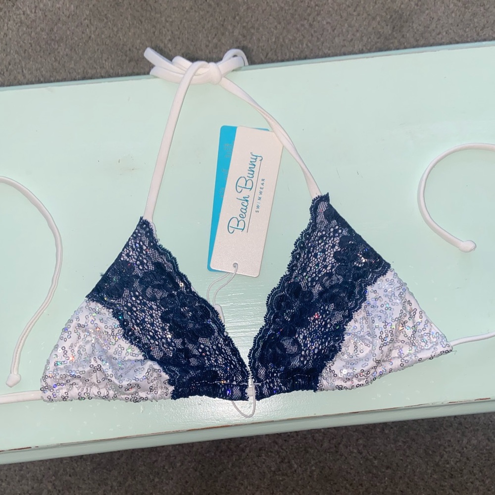 Beach Bunny Sparkly bikini top